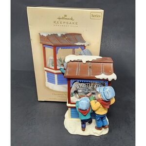 2007 Hallmark Christmas Window Series Ornament #5 Whistle Stop Train Shop